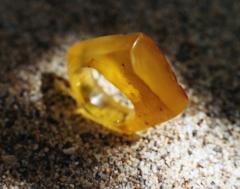 Bague Ambre polie 3