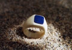 Bague Lapis carre